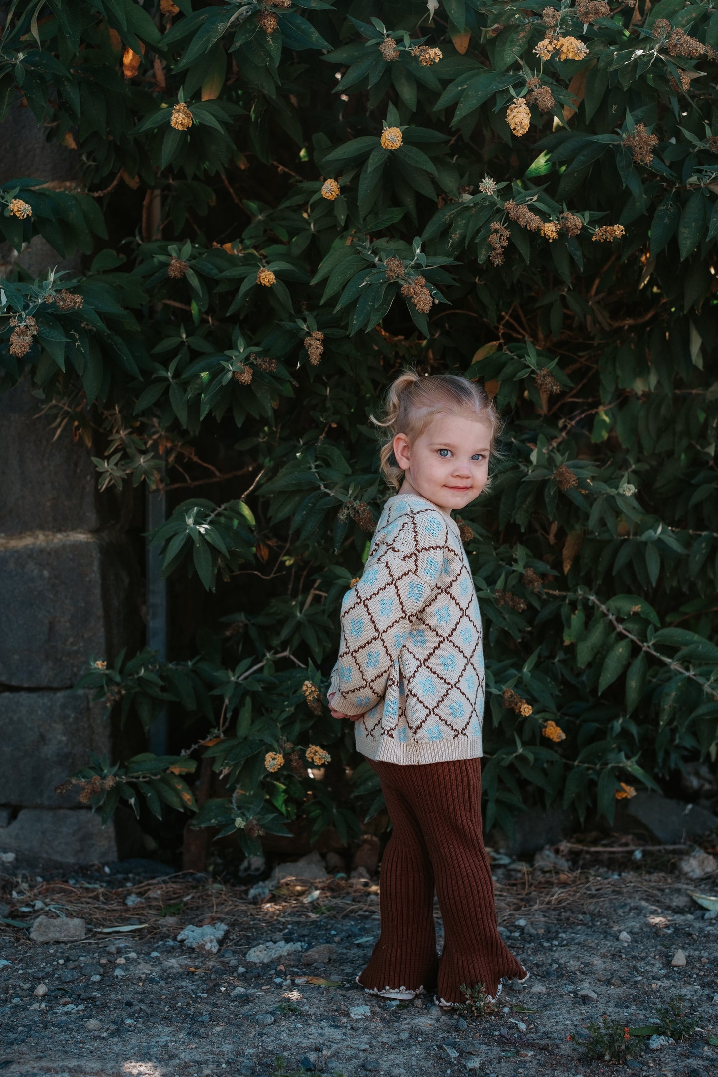 Cotton Knit Jumper - Bluebell