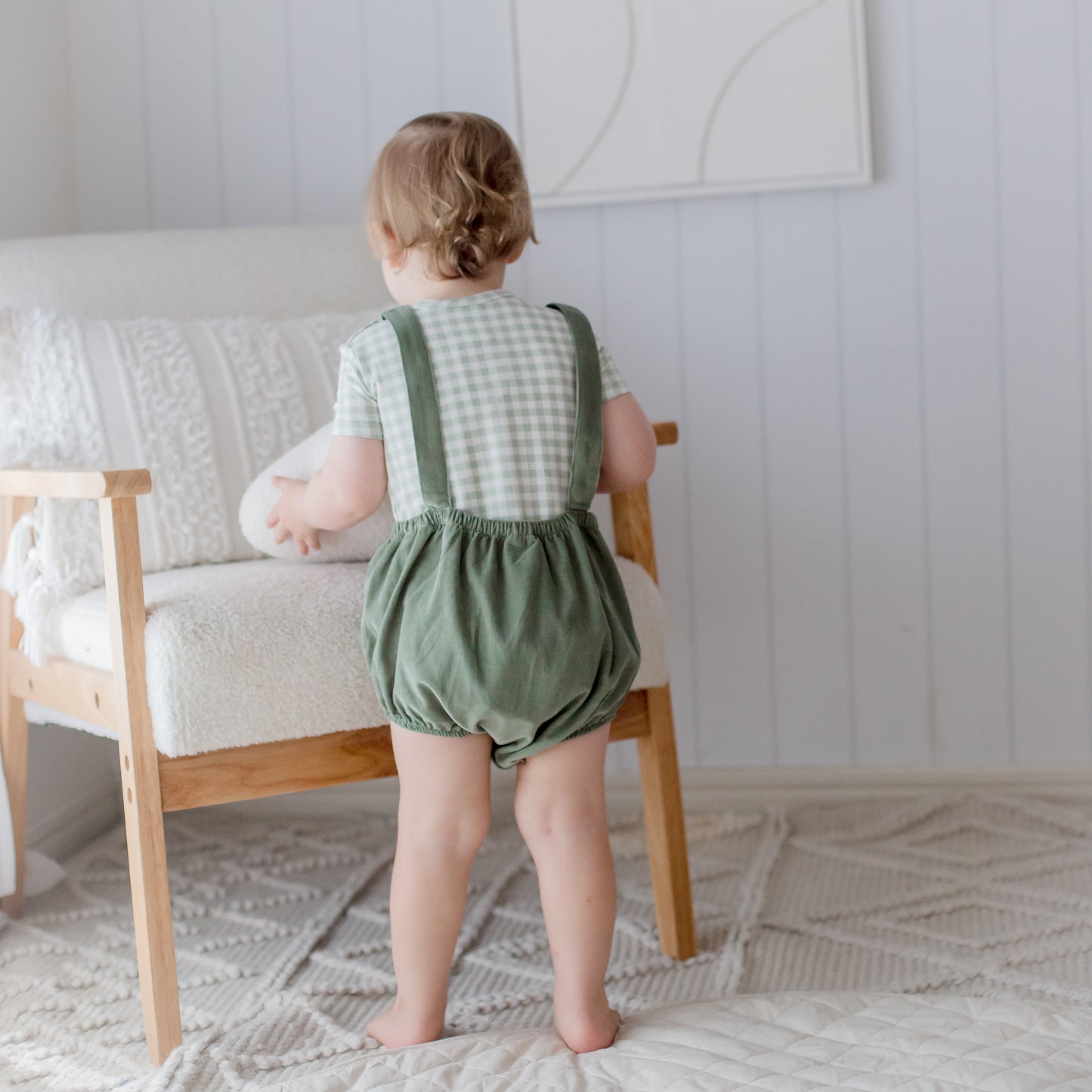 Cord Overall - Sage