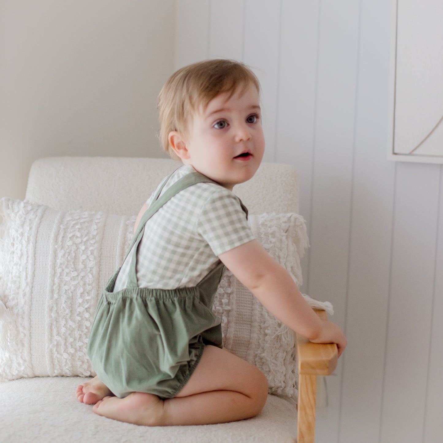 Cord Overall - Sage