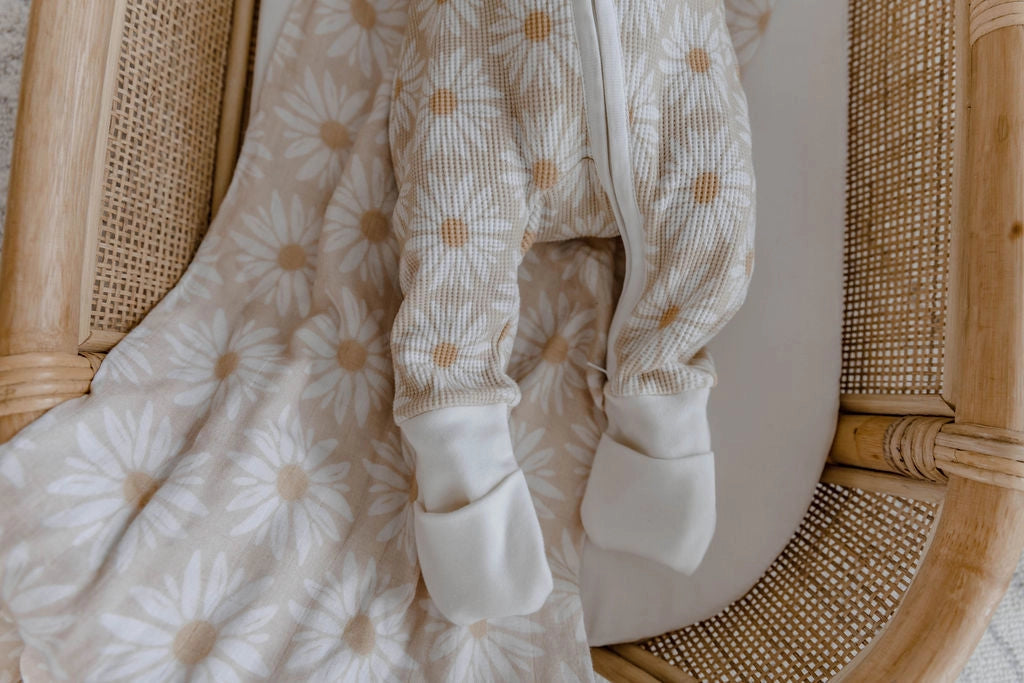 Daisy Waffle Romper