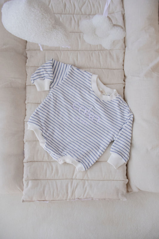 Sailor Romper - Blue stripe